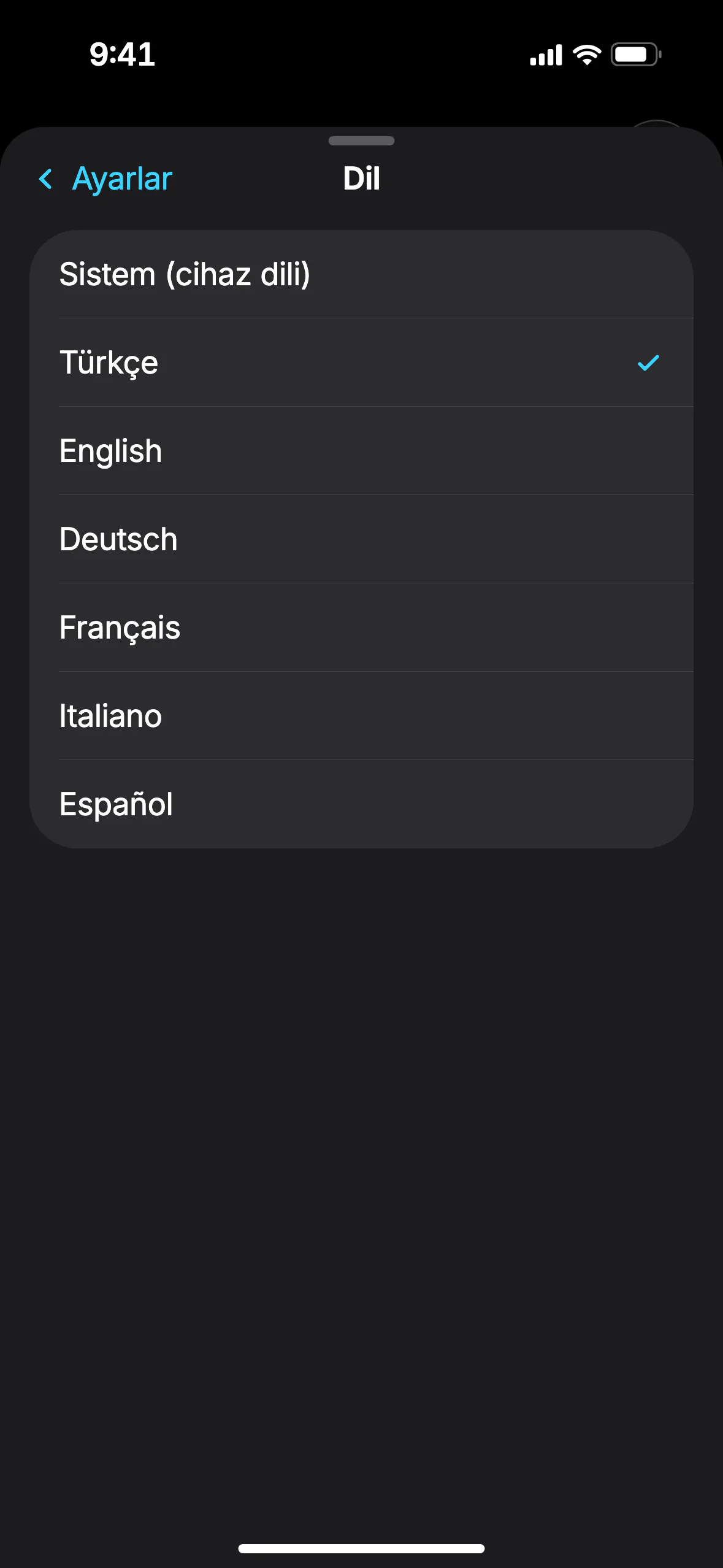 SConnect uygulama ekranı